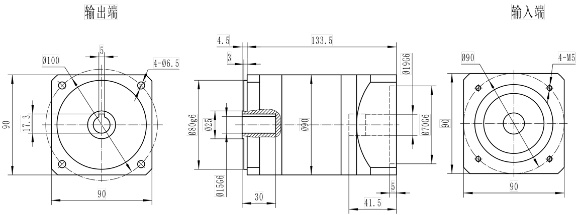 PFK90 二级外形图