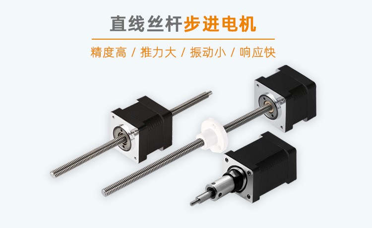 固定轴、贯通轴和外部驱动直线丝杆步进电机