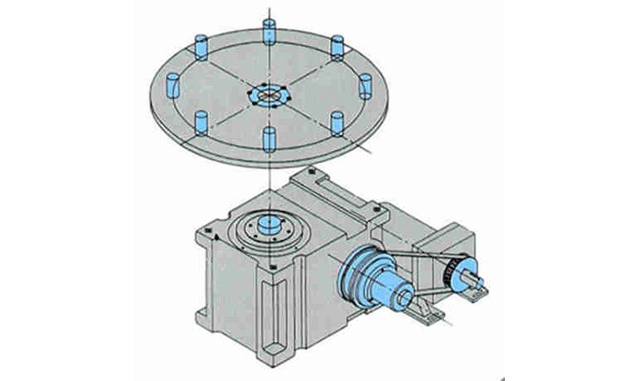 凸轮分割器出力轴与圆盘输出的联接方式